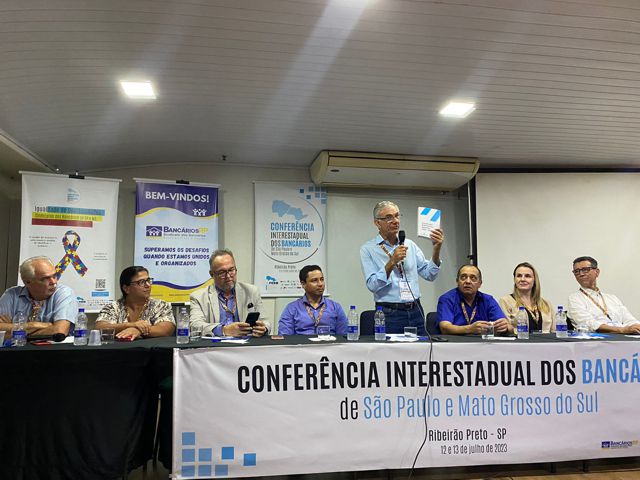 CONFERÊNCIA INTERESTADUAL DA FEDERAÇÃO DOS BANCÁRIOS AMPLIA DEBATE SOBRE A GARANTIA DO EMPREGO img