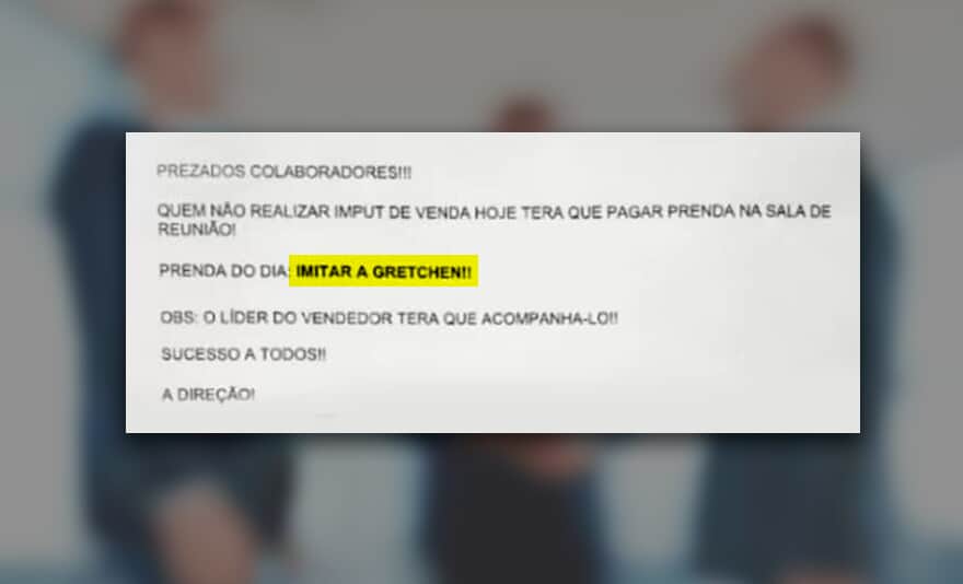 EMPRESA PAGARÁ R$ 150 MIL A FUNCIONÁRIOS OBRIGADOS A IMITAR A GRETCHEN img